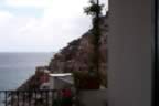View of Positano, Italy from hotel room (29kb)